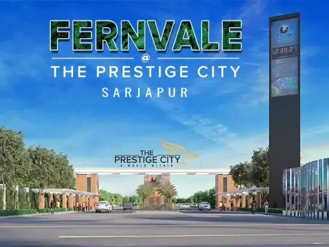 Apartment towers at a Prestige project on Sarjapur Road (artist's impression)