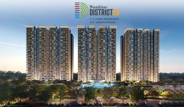 Nambiar District 25 gated township apartments on Sarjapur Road